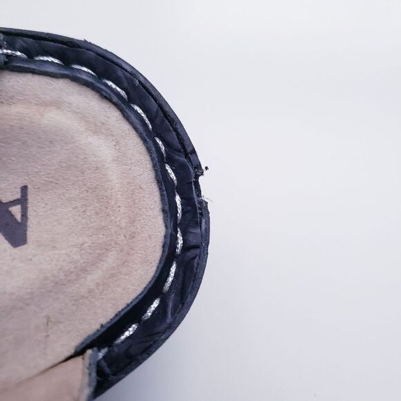 Alegris Black Floral Tooled Leather Classic Clog - Picture 7 of 7